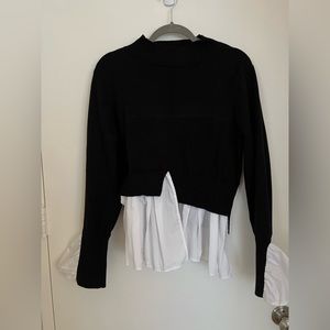 New Look Black sweater blouse